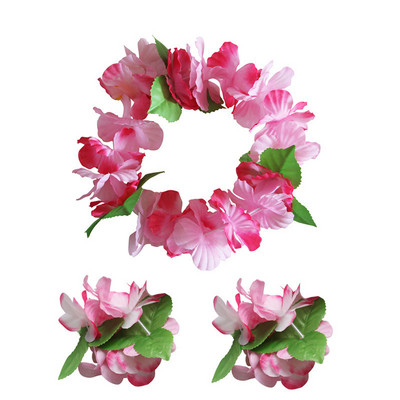 3 buc/set Leis hawaian îngroșat pentru petrecerea Hula Dance Luau, colier floral Leis pentru rechizite de petrecere Favoruri sărbători și decor