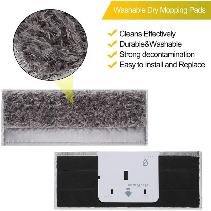 Potrivit pentru Braava Jet M6 Tampă de mop umed lavabilă și reutilizabilă compatibilă cu șervețele pentru măturător șervețele umede