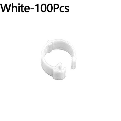 100 db 10 színben Madarak láb Gyűrűk Belső átmérő 8mm Szélesség 7mm Műanyag klip gyűrű Galamb Fürjláb Gyűrű Farm Állathordozó
