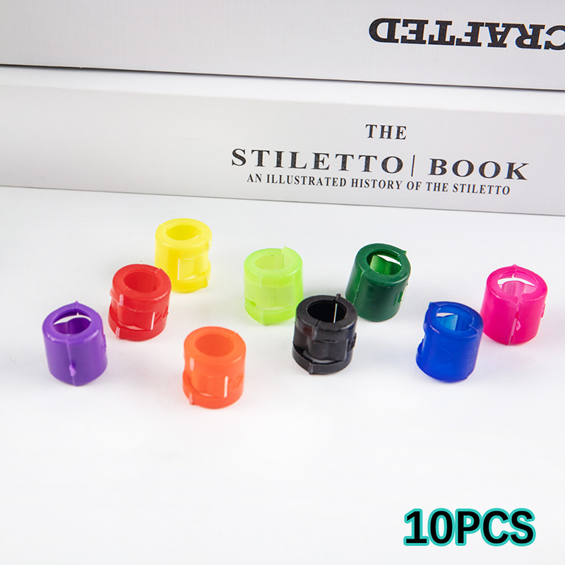 10 buc Inele pentru cleme pentru pasăre Inel pentru picior de porumbel Inele pentru clemă din plastic Etichetă pentru marcator pentru clemă pentru pasăre 0,9 cm