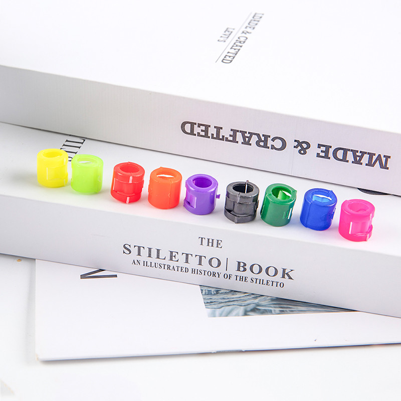 10 buc Inele pentru cleme pentru pasăre Inel pentru picior de porumbel Inele pentru clemă din plastic Etichetă pentru marcator pentru clemă pentru pasăre 0,9 cm