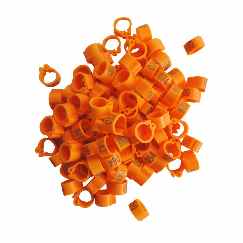 100 buc Inele pentru picioare de pasăre Nr. 1-100 Inele pentru picioare de porumbei de curse 9 culori Opțional pentru picior de porumbel de papagal Instrumente de antrenament pentru păsări pentru papagal