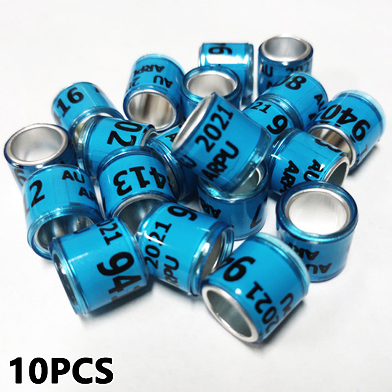 1/100 Inel de picior de porumbel multicolor cu cercei cu cuvinte de calitate DurableTraining 8 mm inel de pasăre pentru picior de porumbel de curse instrument pentru păsări