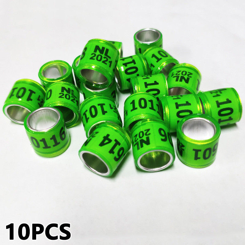 1/100 Inel de picior de porumbel multicolor cu cercei cu cuvinte de calitate DurableTraining 8 mm inel de pasăre pentru picior de porumbel de curse instrument pentru păsări
