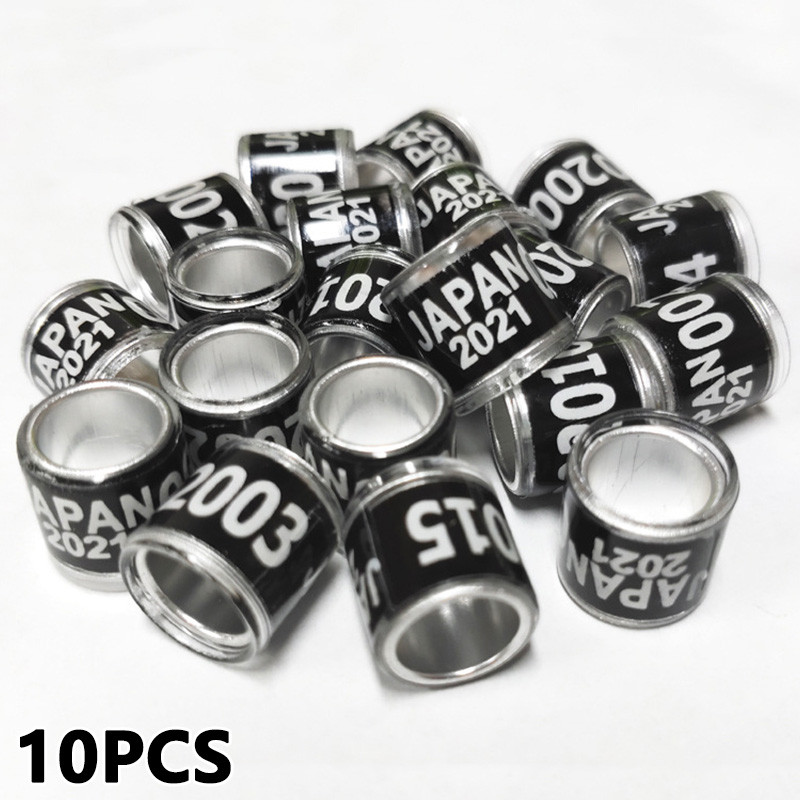 1/100 Inel de picior de porumbel multicolor cu cercei cu cuvinte de calitate DurableTraining 8 mm inel de pasăre pentru picior de porumbel de curse instrument pentru păsări