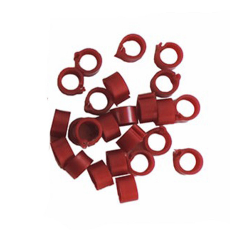 100 buc Inel pentru picioare de pasăre Diametru interior 8 mm Inel pentru picioare de porumbel Porumbel Pui Papagal Clip Inel Instrument de identificare a prepeliței