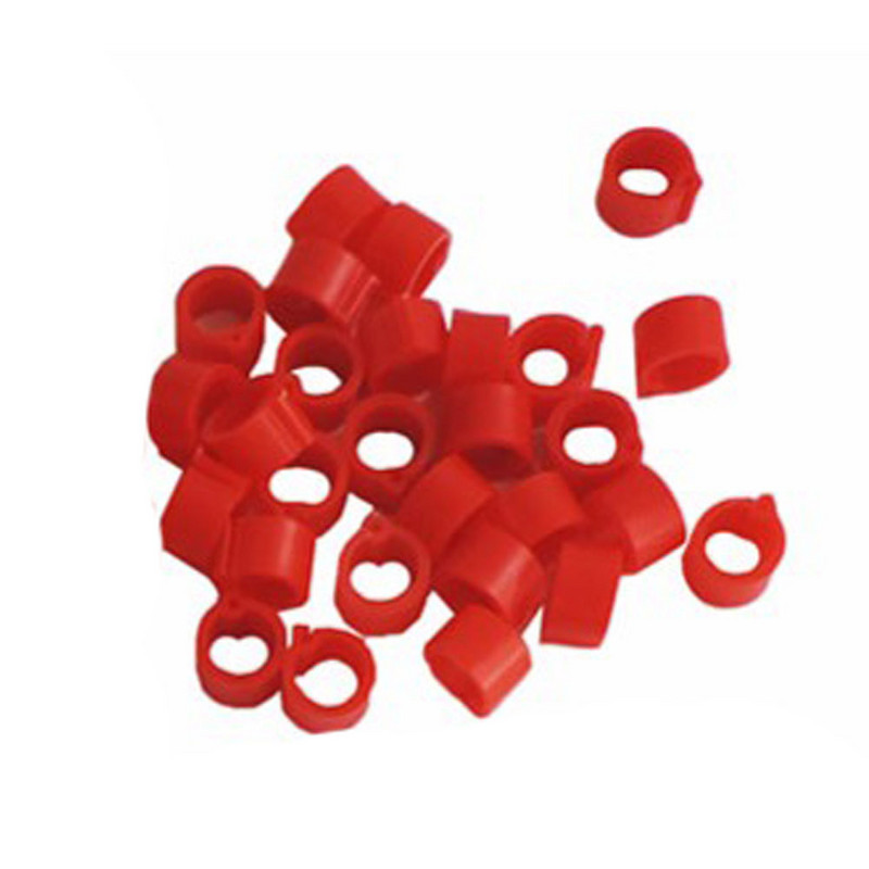 100 buc Inel pentru picioare de pasăre Diametru interior 8 mm Inel pentru picioare de porumbel Porumbel Pui Papagal Clip Inel Instrument de identificare a prepeliței