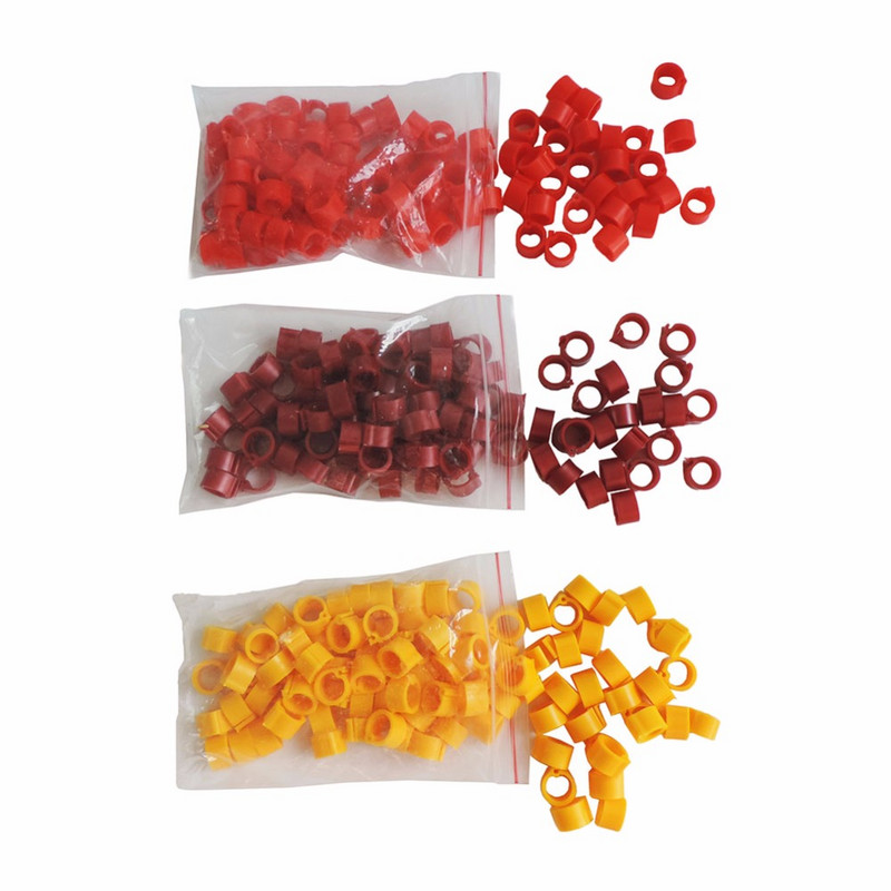 100 buc Inel pentru picioare de pasăre Diametru interior 8 mm Inel pentru picioare de porumbel Porumbel Pui Papagal Clip Inel Instrument de identificare a prepeliței