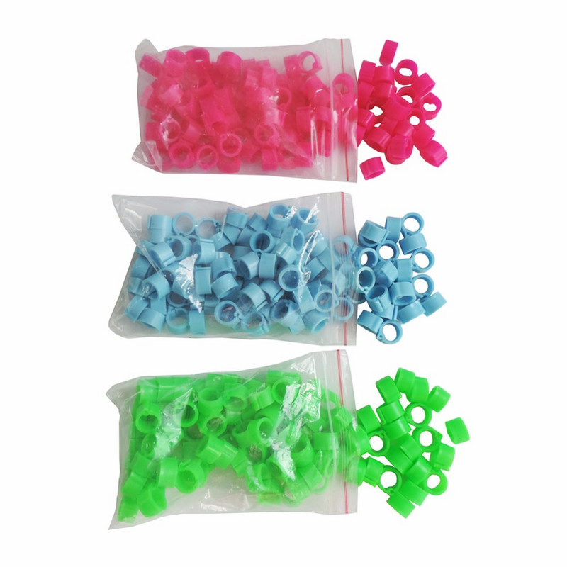 100 buc Inel pentru picioare de pasăre Diametru interior 8 mm Inel pentru picioare de porumbel Porumbel Pui Papagal Clip Inel Instrument de identificare a prepeliței