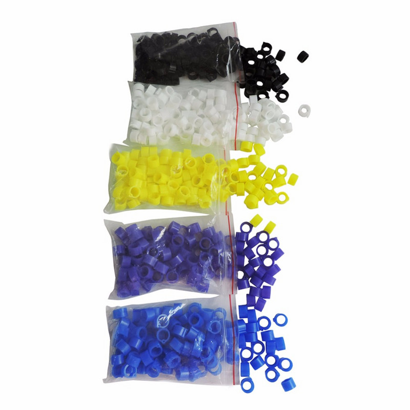 100 buc Inel pentru picioare de pasăre Diametru interior 8 mm Inel pentru picioare de porumbel Porumbel Pui Papagal Clip Inel Instrument de identificare a prepeliței