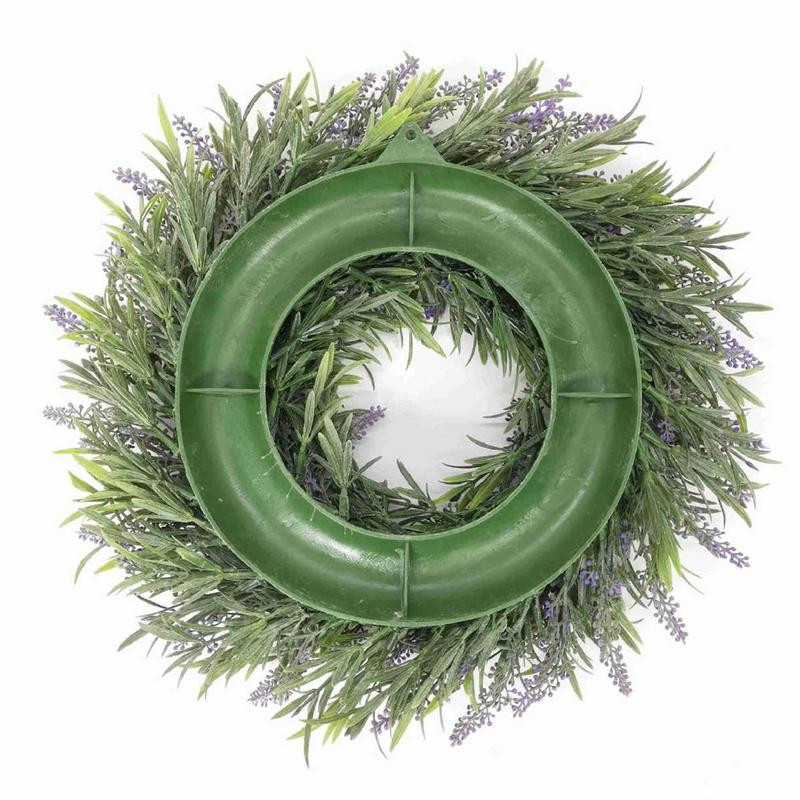 Coroană de lavandă pentru ușa din față artificială pentru toate anotimpurile Coroană florală de interior și exterior pentru petrecerea de nuntă Decor de perete de acasă