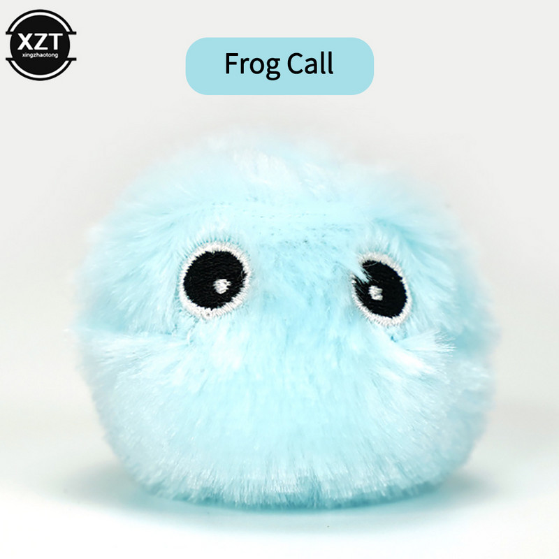 Jucării inteligente pentru pisici pentru animale de companie Minge interactivă Jucărie electrică de antrenament cu catnip de pluș Produs pentru animale de companie cu sunet la atingere Jucărie scârțâită Minge pentru pisici