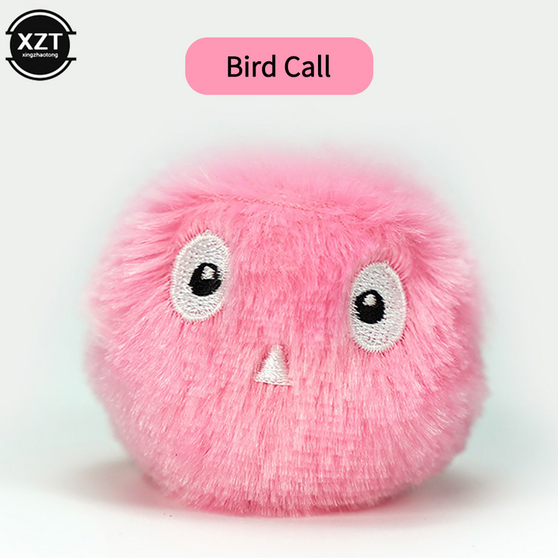 Jucării inteligente pentru pisici pentru animale de companie Minge interactivă Jucărie electrică de antrenament cu catnip de pluș Produs pentru animale de companie cu sunet la atingere Jucărie scârțâită Minge pentru pisici