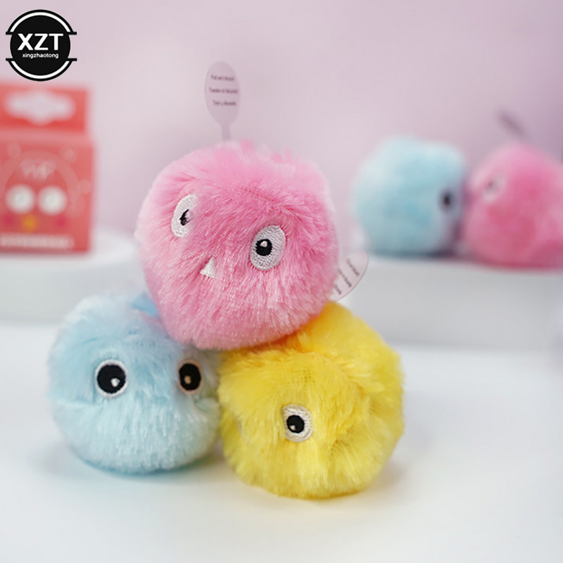 Jucării inteligente pentru pisici pentru animale de companie Minge interactivă Jucărie electrică de antrenament cu catnip de pluș Produs pentru animale de companie cu sunet la atingere Jucărie scârțâită Minge pentru pisici