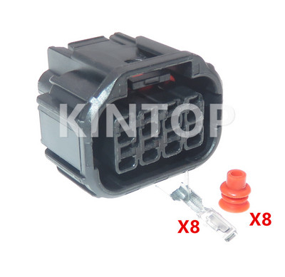 1 szett 8 tűs 6181-6850 6189-7423 autós audio vezeték aljzat Honda Civic Odyssey XRV VEZEL automatikus LED fényszóró tömített csatlakozóhoz