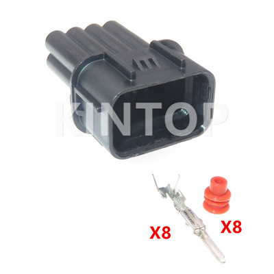 1 szett 8 tűs 6181-6850 6189-7423 autós audio vezeték aljzat Honda Civic Odyssey XRV VEZEL automatikus LED fényszóró tömített csatlakozóhoz