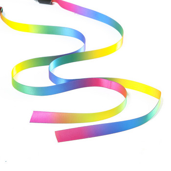 2PCS Pet Cat Toys Сладки забавни Rainbow Strips Stick Cat Teaser Wand Pet Toys for Cats Interactive Toys Котешки консумативи Продукти за домашни любимци