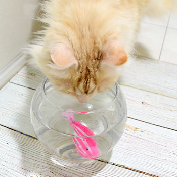 Забавна рибка, захранвана с батерии за котки, играчка за котка рибка котка със сензори за докосване, активира се автоматично във вода