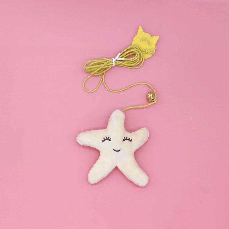 Jucării pentru pisici pentru animale de companie Băț amuzant Pisicuță Auto-hi funie elastică în formă de libelulă Baston de tachinare cu pene Leagăn agățat Mii