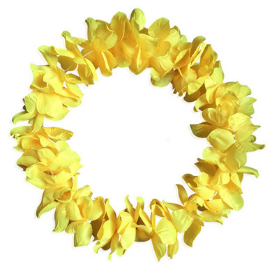 Divat Nyári Hawaii Virág Nyaklánc Szín Hawaii Virág Leis Díszruha Party Hawaii Beach DIY Party Beach Dekoráció