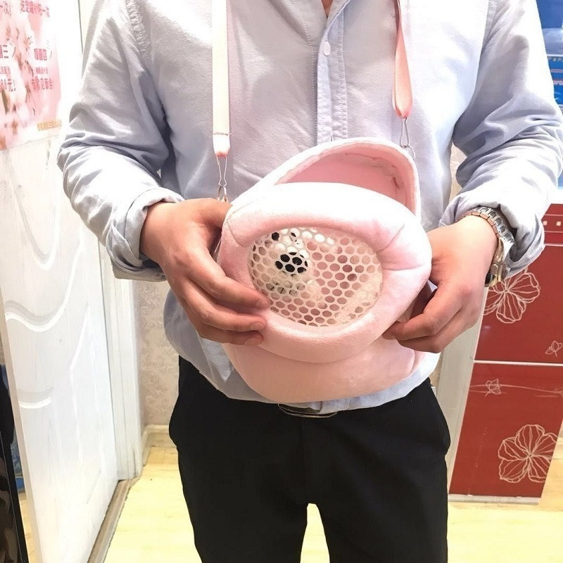 Cușcă pentru animale de companie mic, cușcă pentru iepuri, hamster, chinchilla, saci de călătorie calde, husă de transport pentru cobai, cușcă respirabilă pentru animale de companie, lesă pentru șobolani