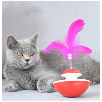 Нови издръжливи забавни играчки за домашни котки за забавление Mimi Favorite Feather Tumbler with Small Bell Kitten Cat Toys For Catch