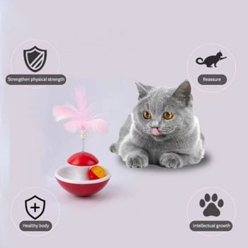 Нови издръжливи забавни играчки за домашни котки за забавление Mimi Favorite Feather Tumbler with Small Bell Kitten Cat Toys For Catch