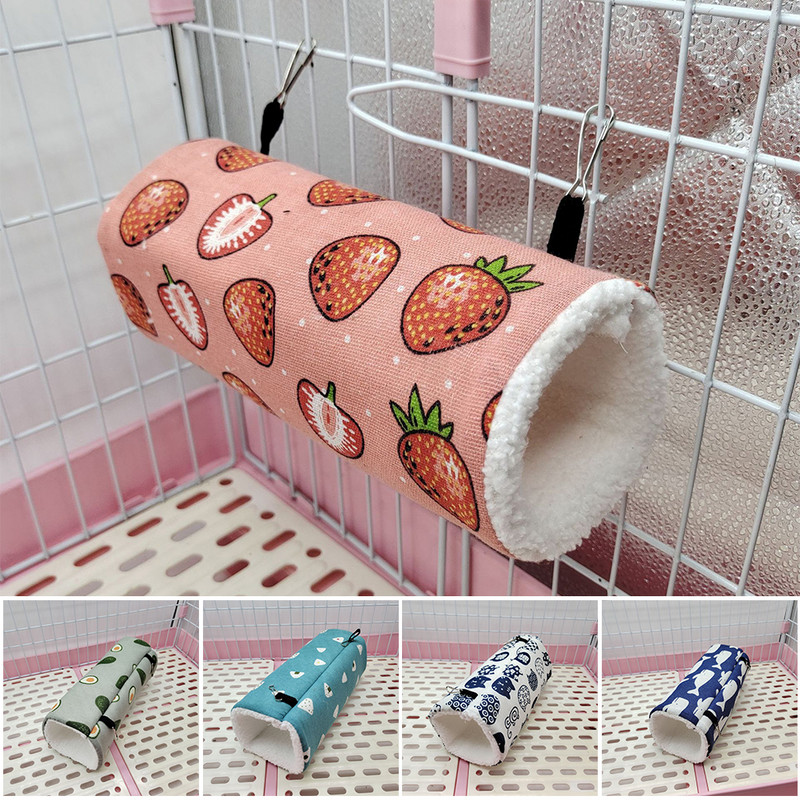 Cușcă pentru hamsteri pentru animale mici, tunel pentru dihor, hamac pentru șobolan, tub cald de hamster, jucărie, cușcă pentru pat suspendat pentru casa de cobai pentru hamster