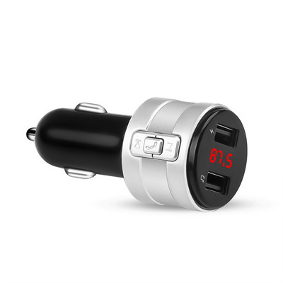 FM adó Bluetooth 4.2 autós MP3 lejátszó 3.1A két USB portos autós töltő kihangosító modulátor készlet szivargyújtó adapter