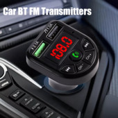 Bt 5.0 Bluetooth autós készlet kihangosító FM adó 3.1A dupla USB autós töltő mobiltelefon gyorstöltés MP3 lejátszó autós U lemez/TF