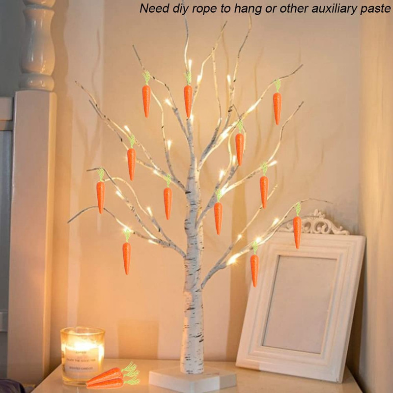 25/50 buc. Decoratiuni de Paște Simulare Morcov Mini Spumă Artificială Legume Morcovi Ornament de Paște Decorare pentru casa Cadouri pentru copii