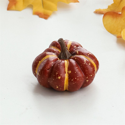 Mini mesterséges Halloween tök dekor szimuláció növényi barkácsolás kézműves Halloween otthoni parti dekoráció kellékek parasztház betakarítása