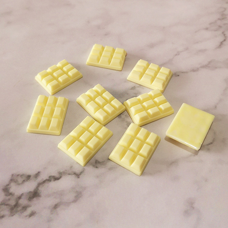 10 buc 23*16mm Simulare Moale Ciocolată Polymer Argilă Flatback Artizanat Mâncare în miniatură pentru DIY Telefon Casa de păpuși Decorarea casei