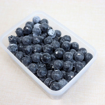 20PCS High Simulation Fruit Plastic Fake Blueberry Photo Props Fruit Home Artificial Food Blueberry Fruit Shop Model Decor