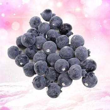 20PCS High Simulation Fruit Plastic Fake Blueberry Photo Props Fruit Home Artificial Food Blueberry Fruit Shop Model Decor