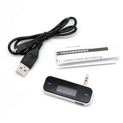 KEBIDUMEI LCD 3,5 mm Πομπός μουσικής ήχου FM Mini ασύρματος πομπός αυτοκινήτου Πομπός mp3 αυτοκινήτου για iPhone για Samsung iPad