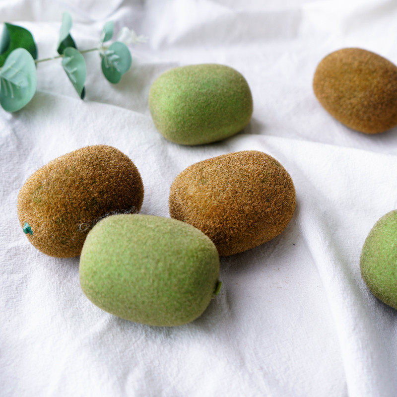 1 buc. Simulare artificială Kiwi Fructe Legume Grădiniță Gradină Fotografie Prop Familie Decorare Bucătărie Lucru manual DIY