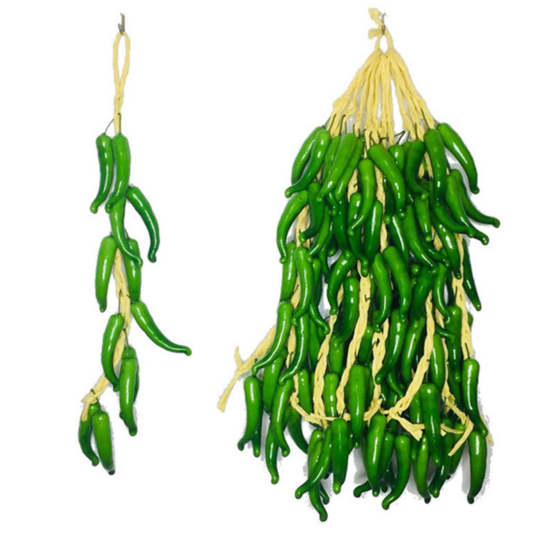 Mākslīgā simulācija Pārtika Dārzeņi Mājas dekors Viltus čili pipari Kukurūza Ķiploki Augļi Fotogrāfijas Rekvizīti Piekarināms pie sienas Lieldienu dekors