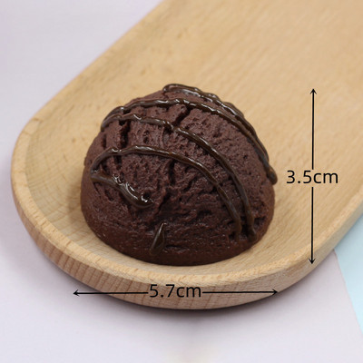 Simulation Ice Cream Ball Model Fake Sweet Sweet Cone Dessert Shop Lifelike Ice Cream Decor Photography Props Fake Food Model Στολίδι