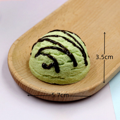 Simulation Ice Cream Ball Model Fake Sweet Sweet Cone Dessert Shop Lifelike Ice Cream Decor Photography Props Fake Food Model Στολίδι