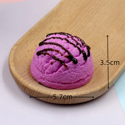 Simulation Ice Cream Ball Model Fake Sweet Sweet Cone Dessert Shop Lifelike Ice Cream Decor Photography Props Fake Food Model Στολίδι