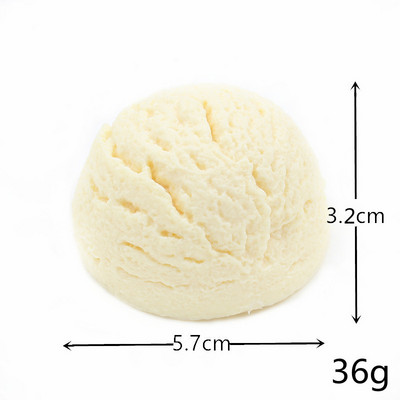 Simulation Ice Cream Ball Model Fake Sweet Sweet Cone Dessert Shop Lifelike Ice Cream Decor Photography Props Fake Food Model Στολίδι