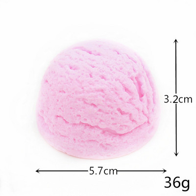 Simulation Ice Cream Ball Model Fake Sweet Sweet Cone Dessert Shop Lifelike Ice Cream Decor Photography Props Fake Food Model Στολίδι