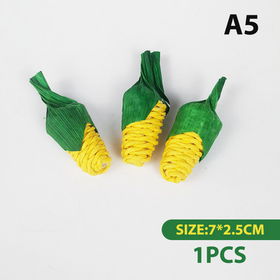 Jauka kāmja trusis košļājamā rotaļlieta, košļājamā rotaļlieta, košļāt zobus, rotaļlietas Kukurūzas burkāni austas bumbiņas zobu tīrīšanai Redīsi molārās rotaļlietas mājdzīvnieku piederumi