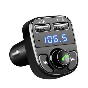 Διπλή USB γρήγορης φόρτισης Bluetooth Audio MP3 Player FM Radio Φορτιστής αυτοκινήτου FM Modulator Handsfree Car Kit Car Fm Bluetooth