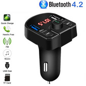 Πομπός Bluetooth Fm Usb Aux Modulator Handsfree Car Kit Audio Car Mp3 Player 3.1A Fast Charge Dual Usb Car Car Charger Adapter