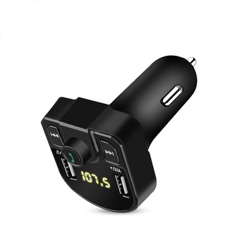 Bluetooth Fm трансмитер Usb Aux модулатор Хендсфри комплект за кола Авто аудио Mp3 плейър 3.1A бързо зареждане Двойно USB адаптер за зарядно за кола
