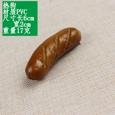 Mesterséges élelmiszerek PVC szimuláció kolbász hotdog kellékek élelmiszer dekoratív játékok élelmiszer modell