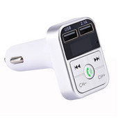 Συμβατός με Bluetooth Πομπός FM Hands Free Car Kit Styling Car MP3 Music Player TF Flash Music 5V 2.1A USB Charger 12V-24V