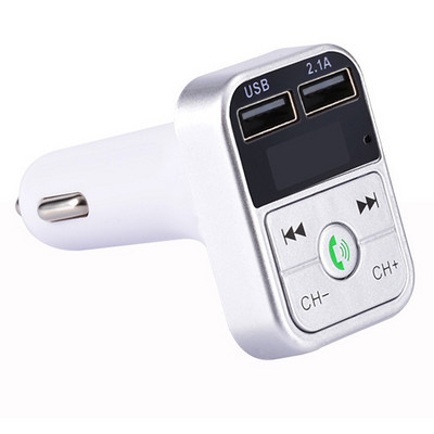 Συμβατός με Bluetooth Πομπός FM Hands Free Car Kit Styling Car MP3 Music Player TF Flash Music 5V 2.1A USB Charger 12V-24V